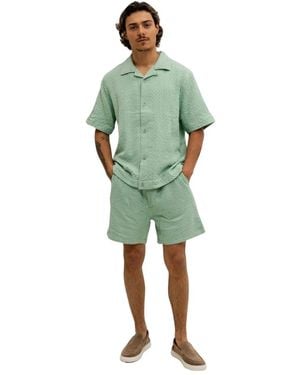 Pure Path Gestructureerde Dobby Weave Zomerset - Groen