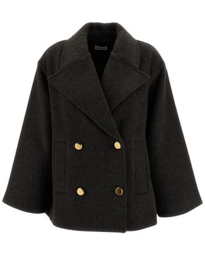 P.A.R.O.S.H. Double-Breasted Coats - Black