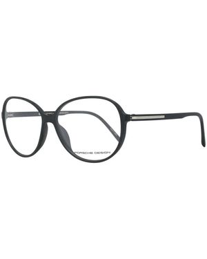 Porsche Design Zwarte Optische Monturen Ronde Stijl - Metallic