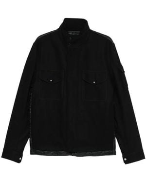 Moncler Avoine Steppjacke Mit Pattentaschen - Schwarz