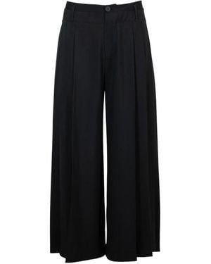High Wide Trousers - Black