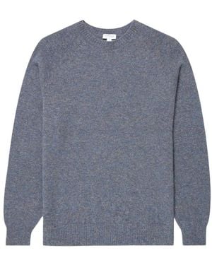 Sunspel Round-Neck Knitwear - Blu