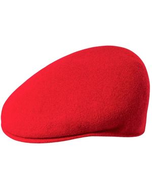 Kangol Rote Wollmütze Ikonischer Stil