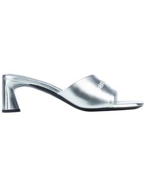 Balenciaga Heeled Mules - Grey