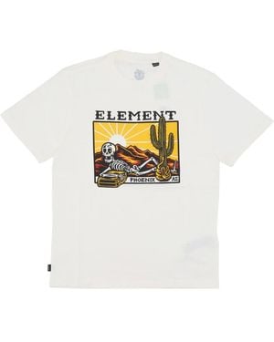Element Egret Tee Korte Mouw Katoen - Wit