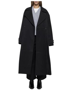 Studio Nicholson Relaxte Trenchcoat - Zwart