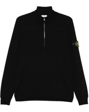 Stone Island Zip-Throughs - Negro