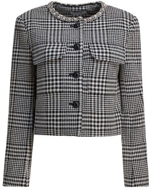 Self-Portrait Tweed Jackets - Grigio