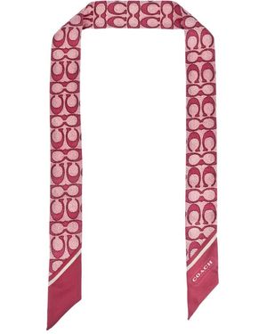 COACH Sciarpa di seta - Rosso