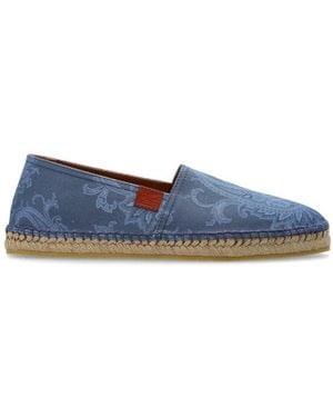 Etro Canvas Espadrilles Mit Paisley-Motiv - Blau