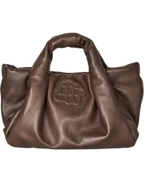 Munthe Lixia Nappa Leder Shopper - Braun