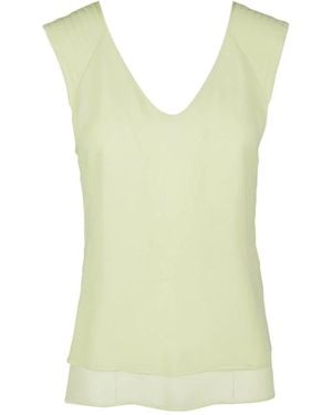 Alysi Sleeveless Tops - Yellow