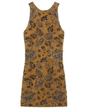 Saint Laurent Short Dresses - Marrón