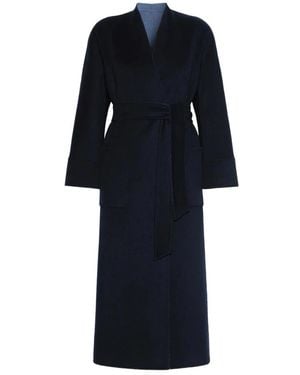 Max Mara Belted Coats - Blue