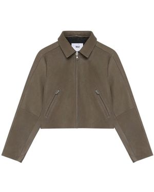 Won Hundred Dalia Panel Lederjacke - Braun