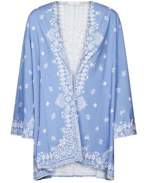 MC2 Saint Barth Milos Kimono Jacke - Blau