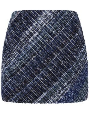 Missoni Blaue Tweed Minirock