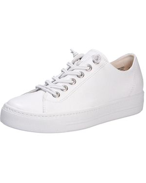 Paul Green Bequemer Ledersneaker Für Frauen - Weiß
