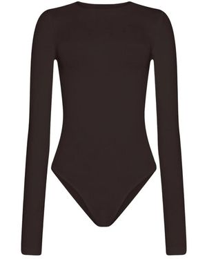 Wolford Tops ,Bruin ,Katoen Berlin Body - Zwart