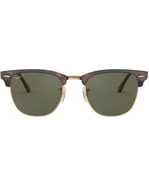 Ray-Ban Clic polarized clubmaster occhiali da sole - Marrone