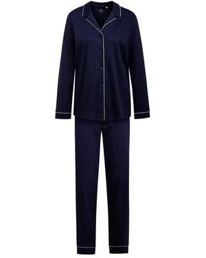 CALIDA Nachtkleding ,Blauw ,Katoen Pyjama Met Knopen