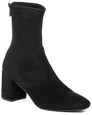 Fratelli Rossetti Wildleder-Stiefelette Mit Reißverschluss Und Absatz - Schwarz