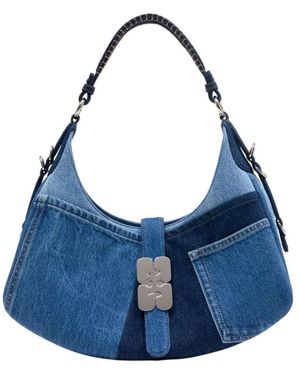 Ganni Shoulder Bags - Blue