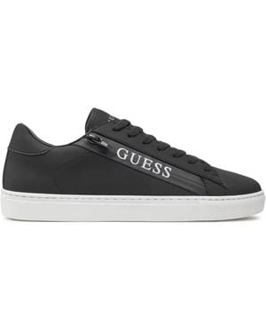 Guess Sneakers con zip in ecopelle - Nero