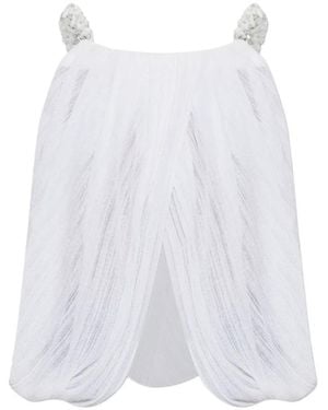 Balmain Sleeveless Tops - White