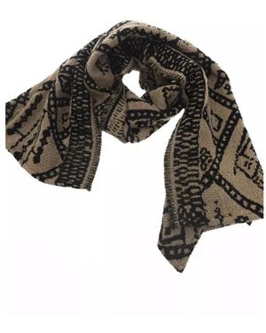 Alpha Studio Double Face Scandinavian Jacquard Stole - Zwart