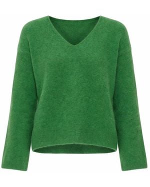C.T.Plage V-Neck Knitwear - Green