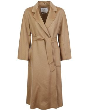 Max Mara Jassen ,Bruin ,Leer Jassen - Naturel