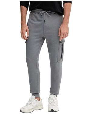 HUGO Pantalon Van Katoenen Jersey Met Zijzakken - Grijs