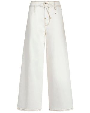 Etro Wide Jeans - Blanco
