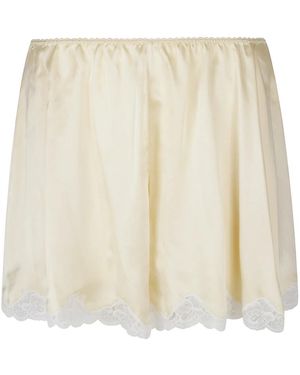 Chloé Ondergoed ,Geel ,Satijn Fluid Shorts - Naturel
