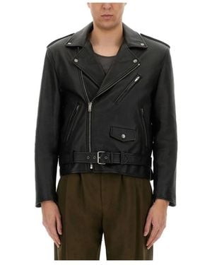 Saint Laurent Leather Jackets - Black