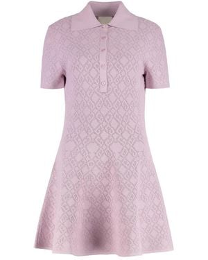 Givenchy Kleid Aus Monogramm-Jacquard - Pink