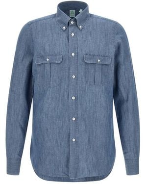 Finamore 1925 Denim Shirts - Blue