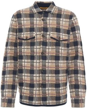 Guest In Residence Cashmere Shirt Met Ruitpatroon - Grijs