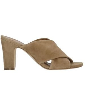 Julie Dee Heeled Mules - Neutro