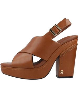 Tommy Hilfiger High Heel Sandalen - Bruin