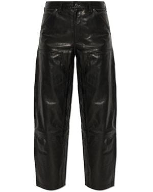 AllSaints Leather Trousers - Negro