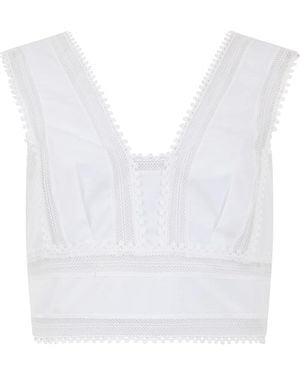 Alberta Ferretti Sleeveless Tops - White