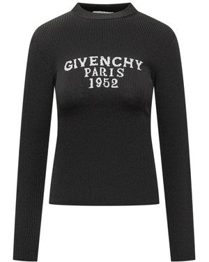 Givenchy Geribbelde Gebreide Trui - Zwart