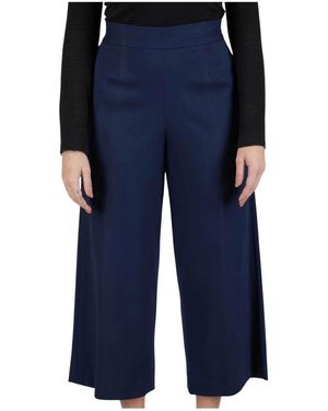 Kiton Cropped Broeken - Blauw