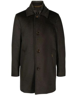 Moorer Single-Breasted Coats - Negro