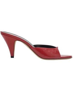 Jude Heeled Mules - Red