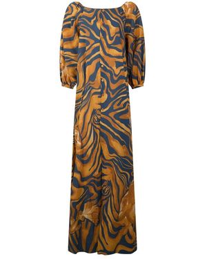 Alberta Ferretti Maxi Dresses - Metallic