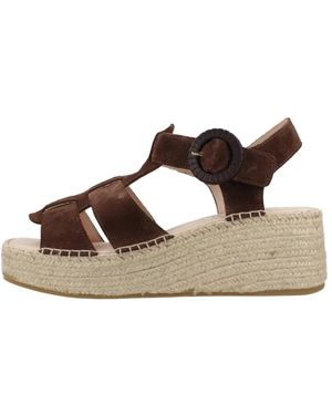 Macarena Schoenen ,Bruin ,Suède Anisa 17 Sandalia Serraje
