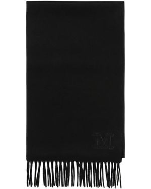 Max Mara Accessoires ,Zwart ,Wol Wol Sjaal